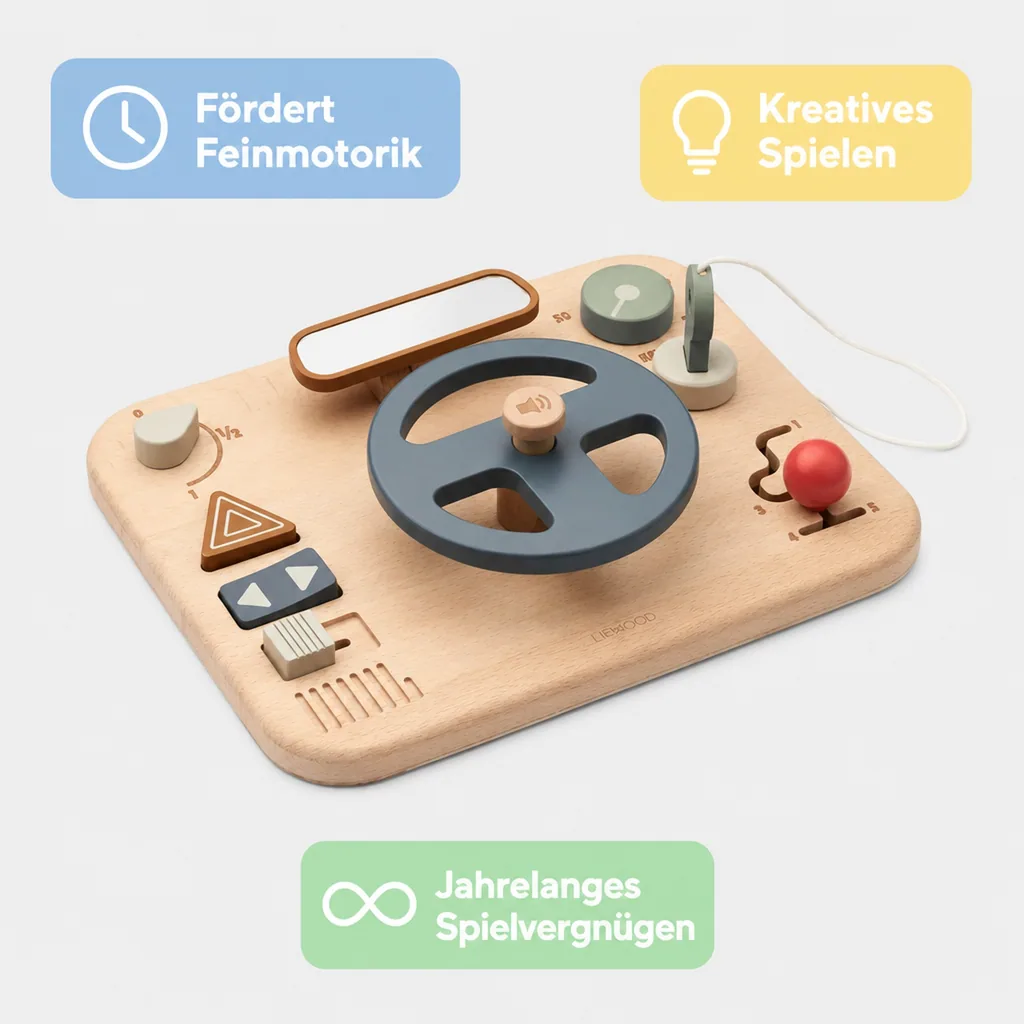 Liewood Holzspielzeug, Spielbrett - Magnus Auto Faune