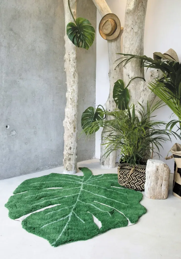 Lorena Canals Waschbarer Teppich - Monstera Leaf, 120 x 160 cm