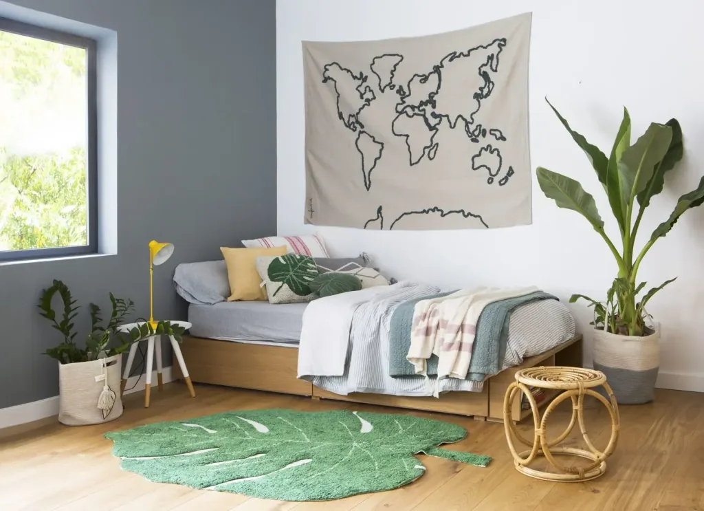 Lorena Canals Waschbarer Teppich - Monstera Leaf, 120 x 160 cm