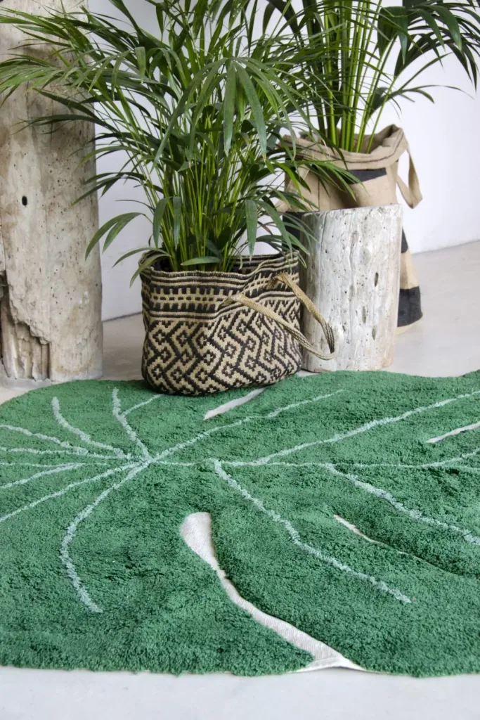 Lorena Canals Waschbarer Teppich - Monstera Leaf, 120 x 160 cm