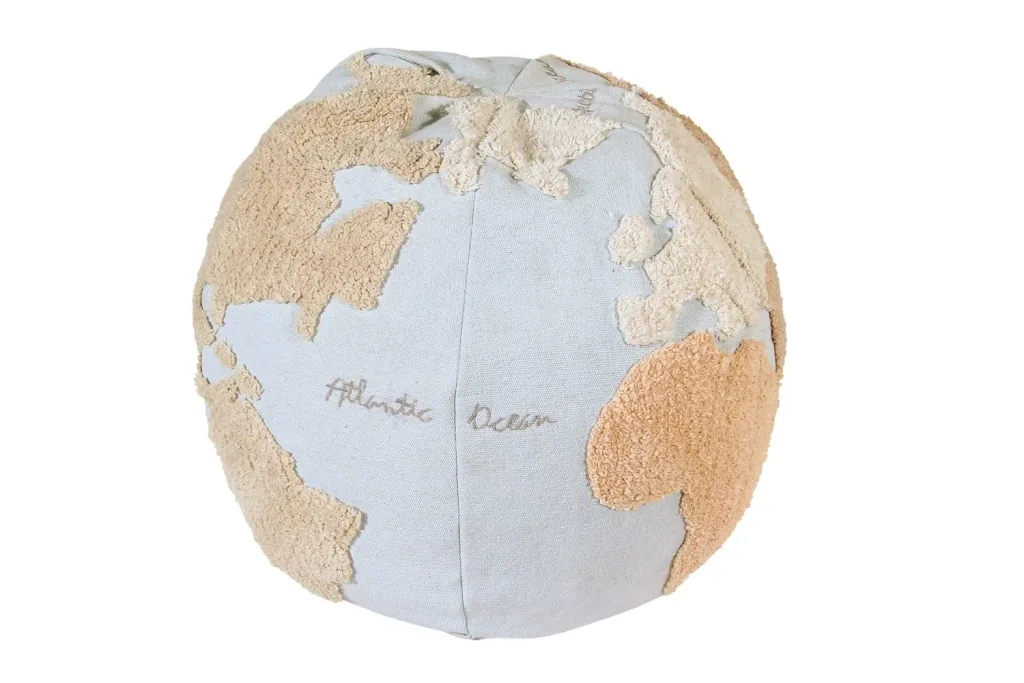 Lorena Canals Pouf, Sitzpouf, Sitzkissen - World Map