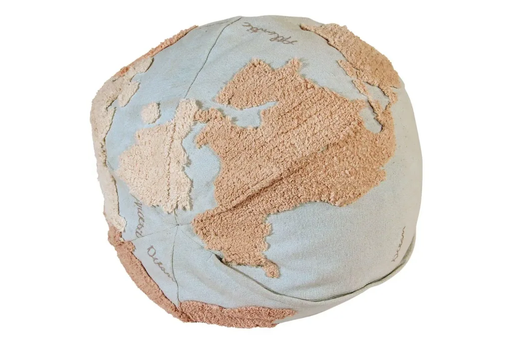 Lorena Canals Pouf, Sitzpouf, Sitzkissen - World Map