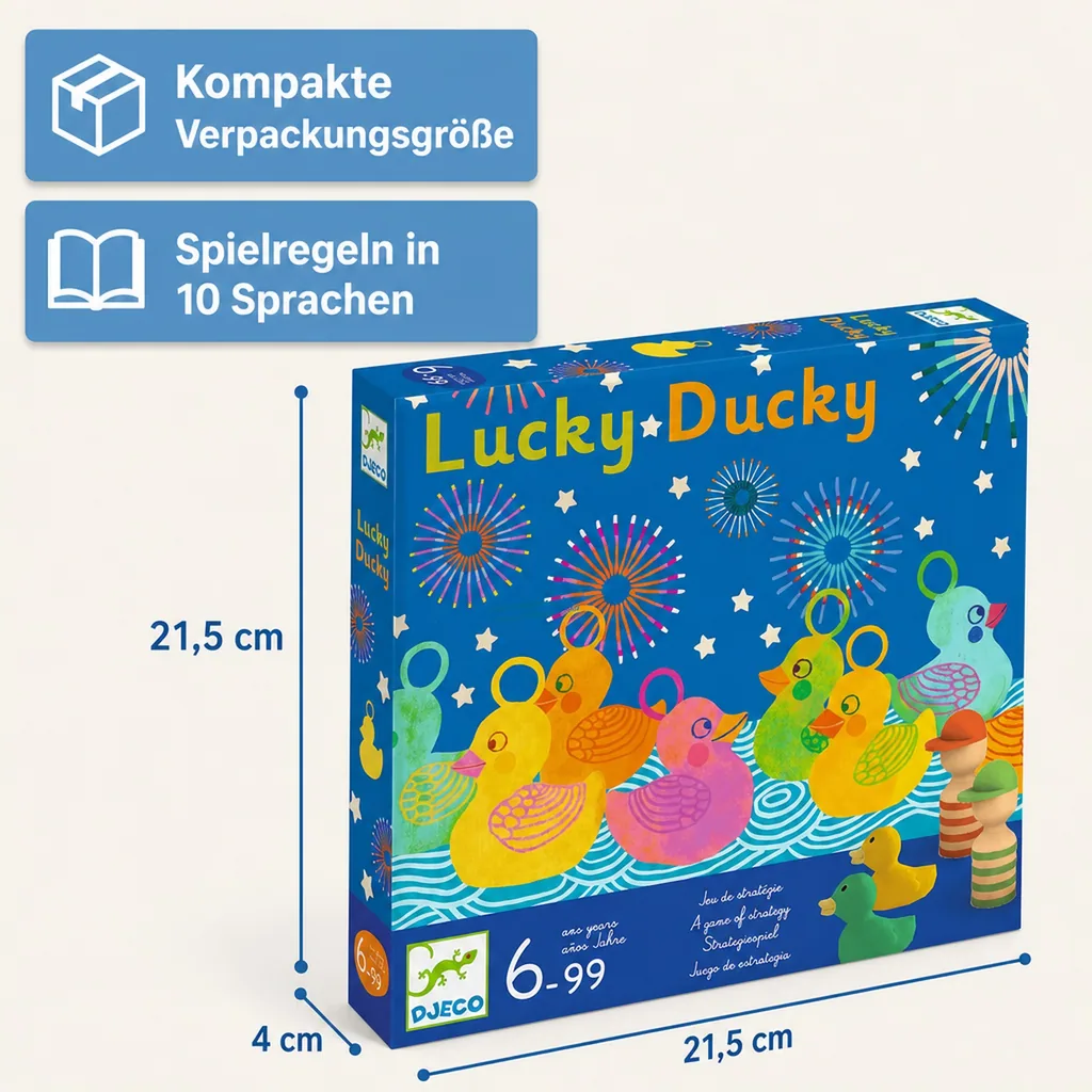 Djeco Brettspiele, Strategiespiel, Koordinationsspiel - Lucky Ducky