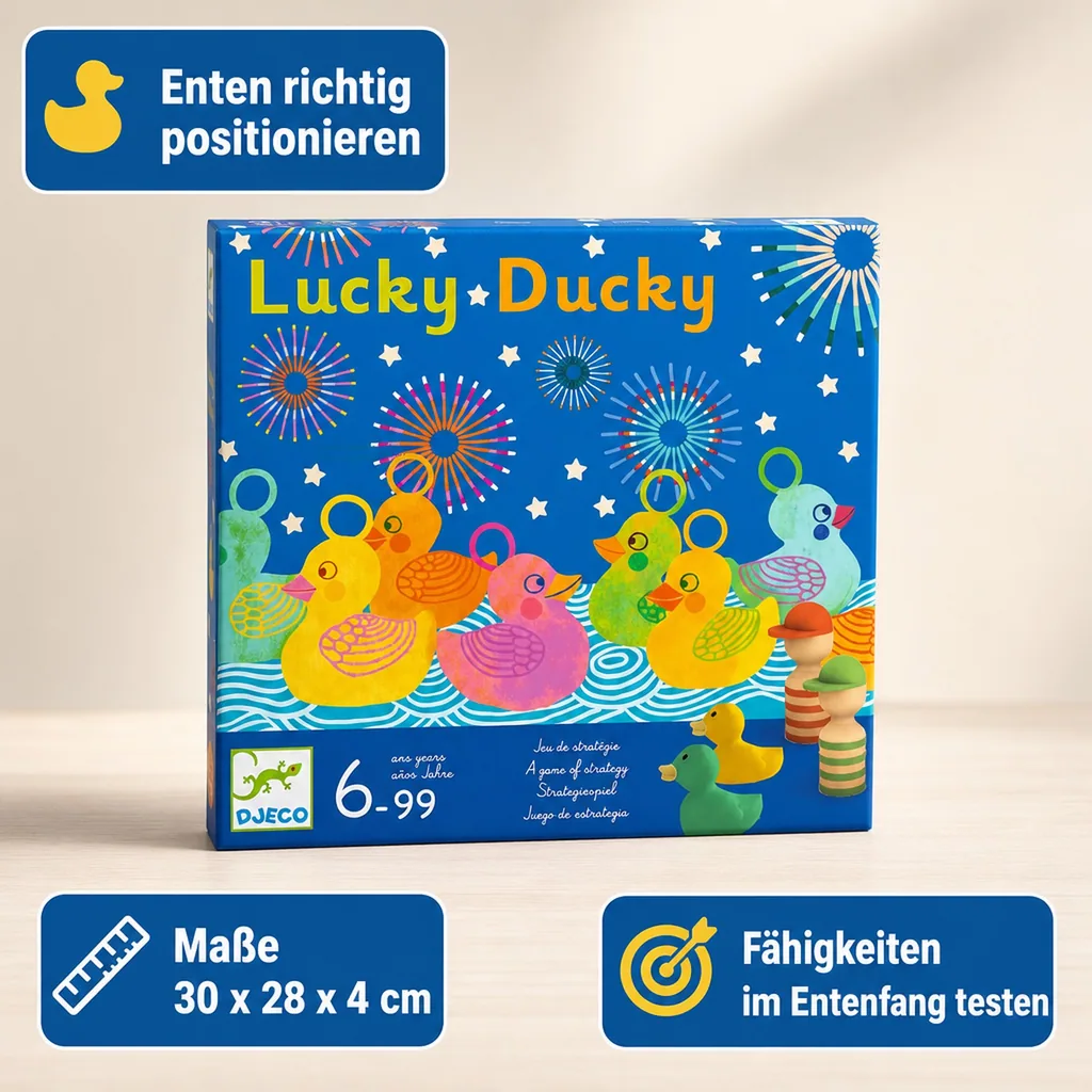 Djeco Brettspiele, Strategiespiel, Koordinationsspiel - Lucky Ducky