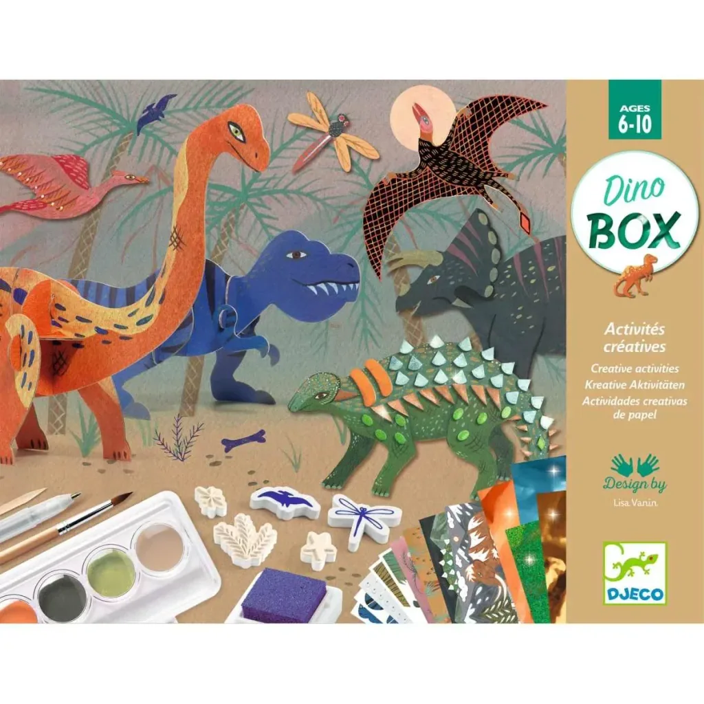 Djeco Bastelset, Kreativitätsset, Multi Activity Kit - Dinosaurier