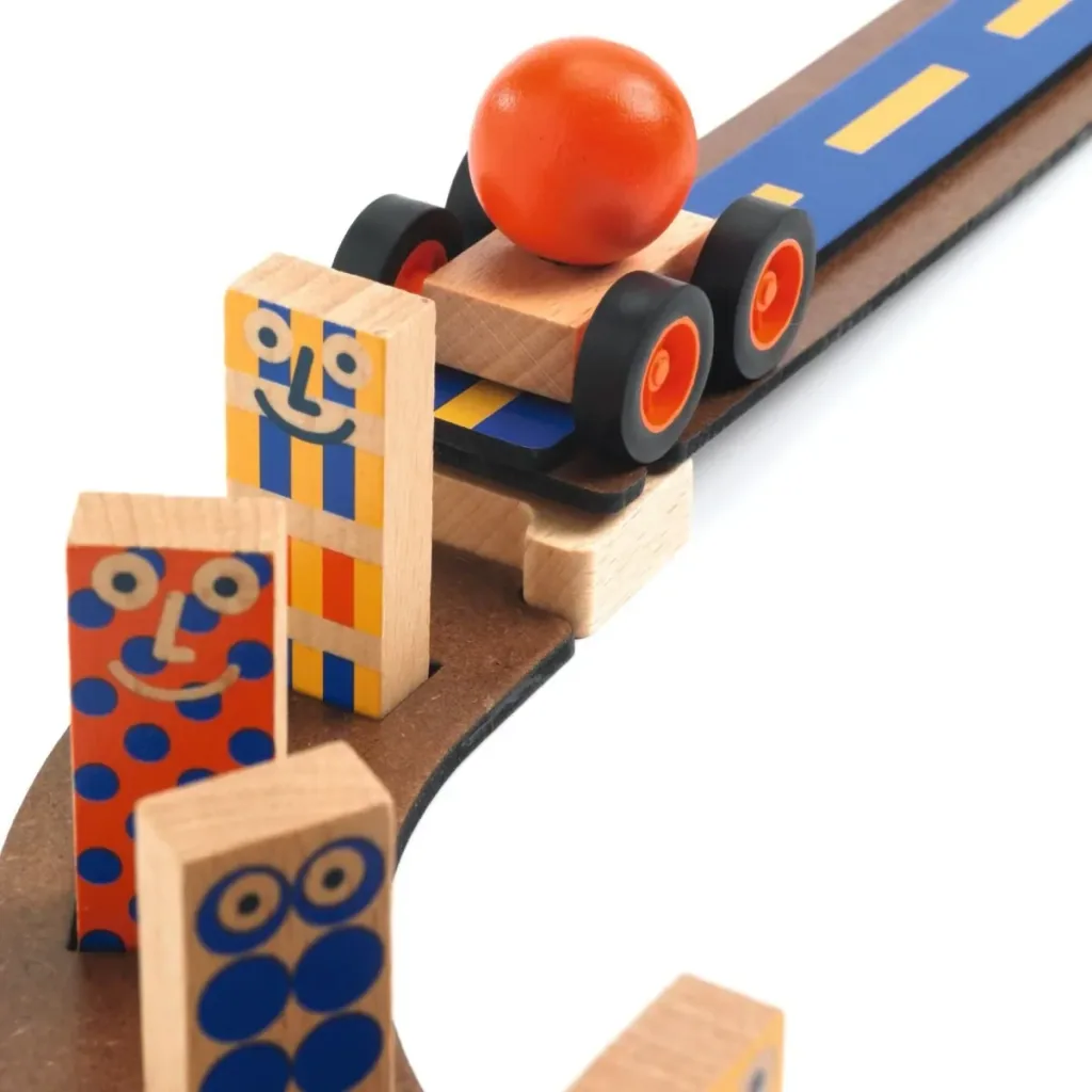Djeco Konstruktionsspiel, Baukasten, Denkspiel - Zig & Go Junior - Racer, 51 Teile