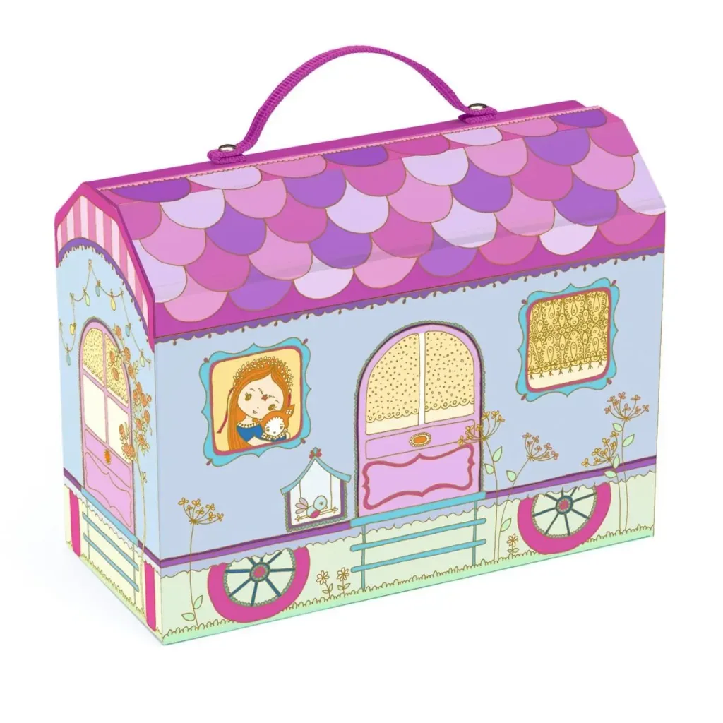 Djeco Kinderspielzeug, Puppenhaus, Dollhouse - Tinyly: Bluchka & Indie Haus