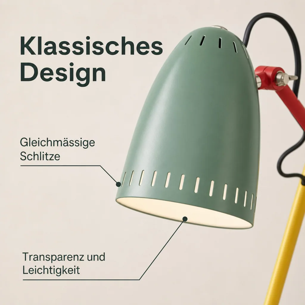 Superliving Schreibtischlampe "Dynamo 345" bunt