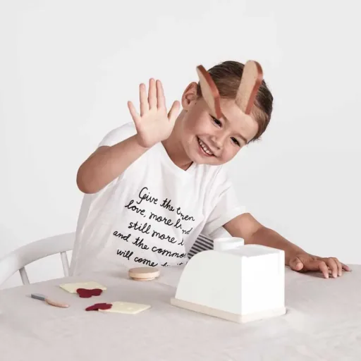 Kids Concept Spiel Toaster aus Holz mit Zubehör