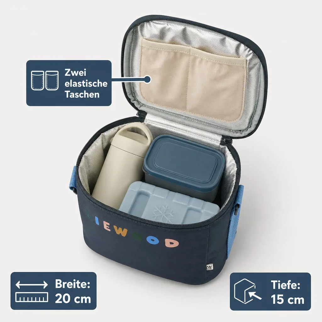 Liewood Thermotasche, Lunch Kühltasche - Toby, Farbe: Klassisch marineblau multi mix