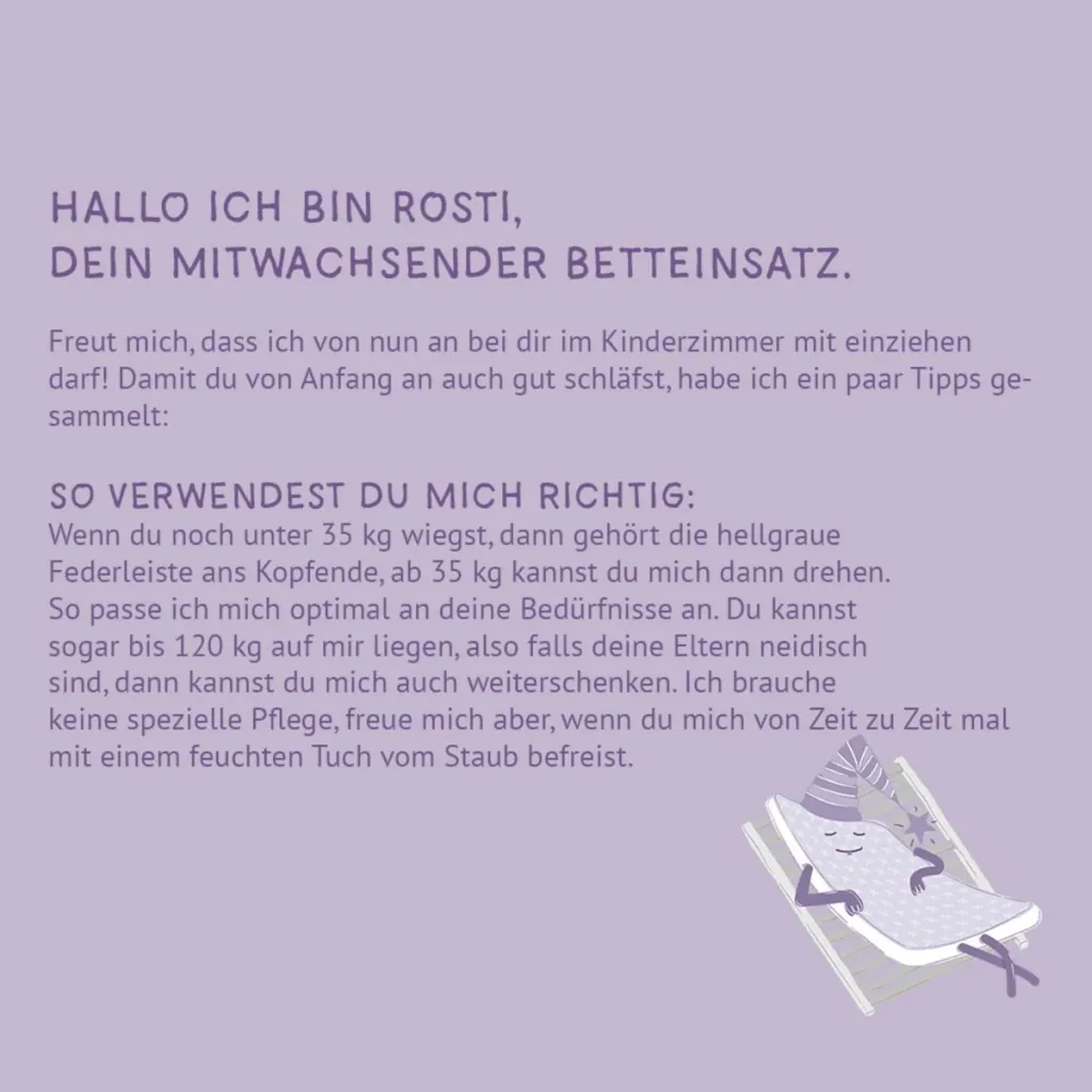 Träumeland Betteinsatz, Babymöbel - Rosti, Größe: 90 x 200 x 5 cm