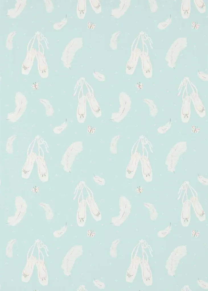 Little Sanderson Abracazoo Tapete Ballettschuhe hellblau aqua