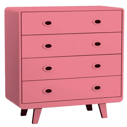 Laurette Kommode Toi & Moi, Farbe: grau