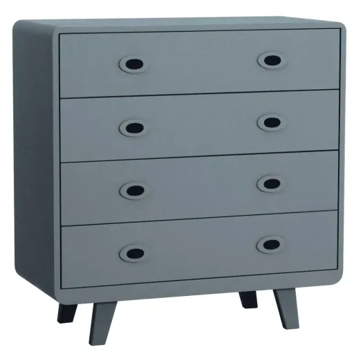 Laurette Kommode Toi & Moi, Farbe: grau