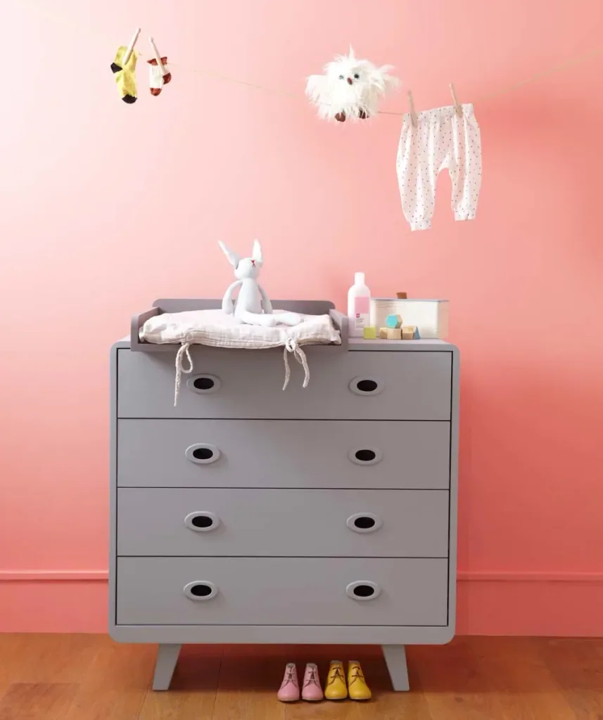 Laurette Kommode Toi & Moi, Farbe: grau