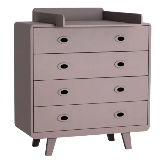 Laurette Kommode Toi & Moi, Farbe: grau