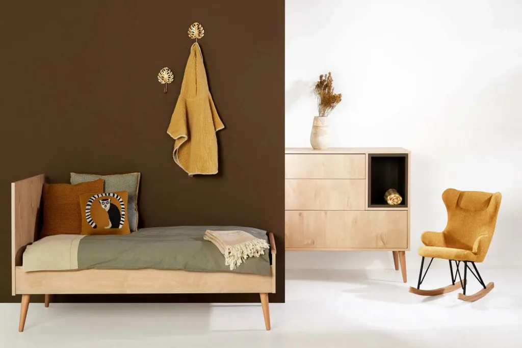 Quax Kinderschaukelstuhl De Luxe senfgelb