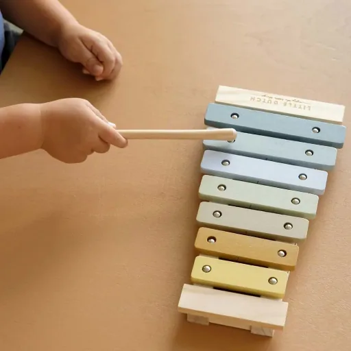 Little Dutch Kinder Xylophon blau