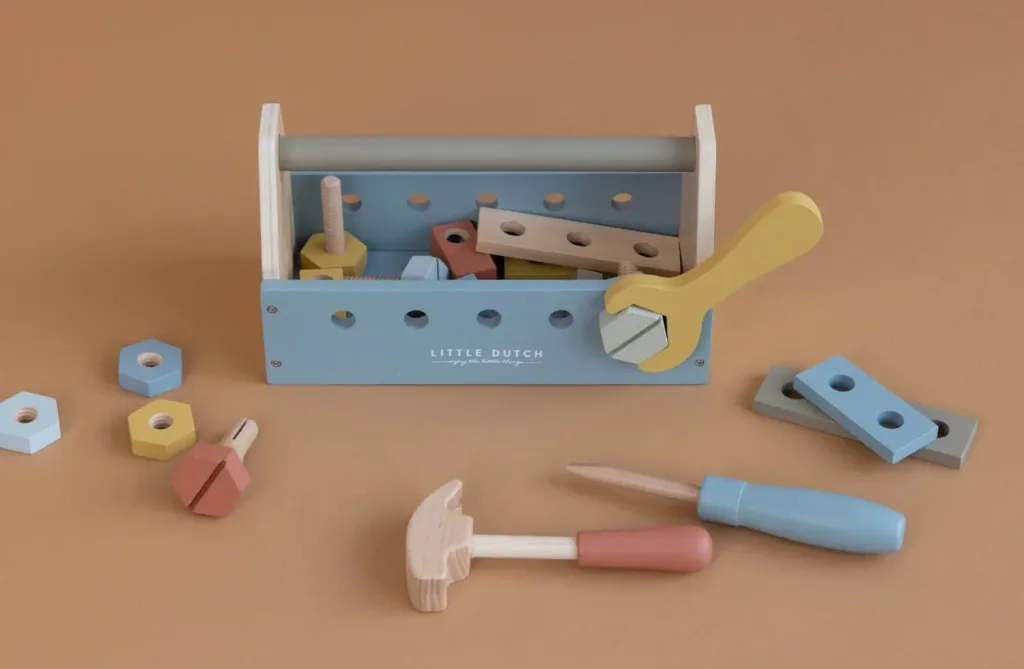 Little Dutch Holzspielzeug Kinder Werkzeugkasten