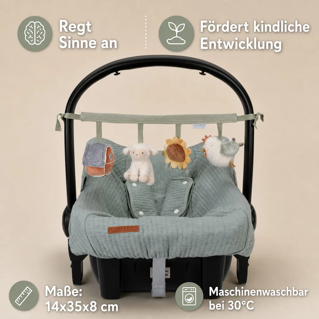Little Dutch Kinderwagenkette Little Farm, 14x35x8