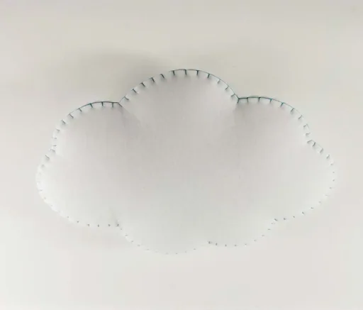Buokids Deckenlampe Nube klein, Farbe der Naht: grau