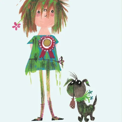 Kek Amsterdam Kinderposter Mädchen & Hund