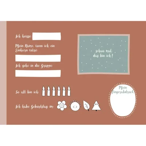 Ava & Yves Kindergarten Freundebuch Prinzessin