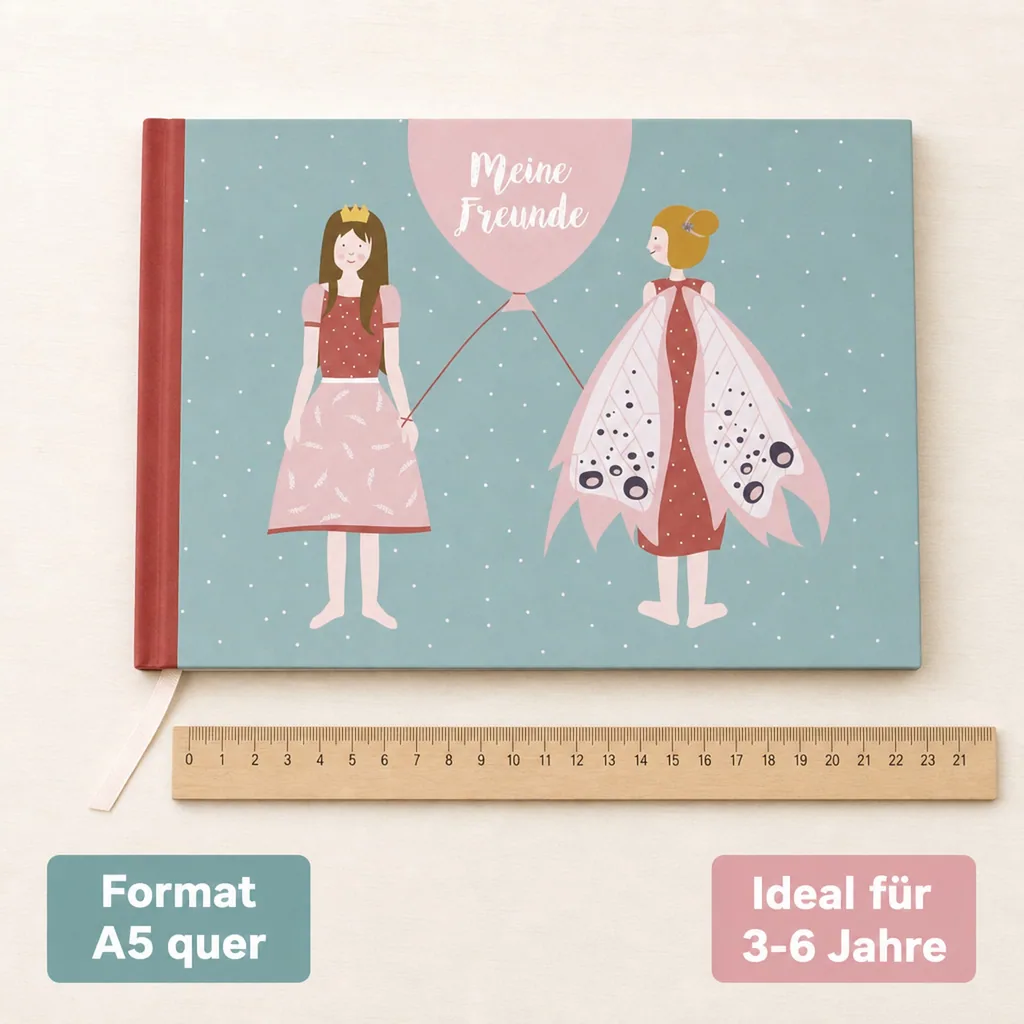 Ava & Yves Kindergarten Freundebuch Prinzessin