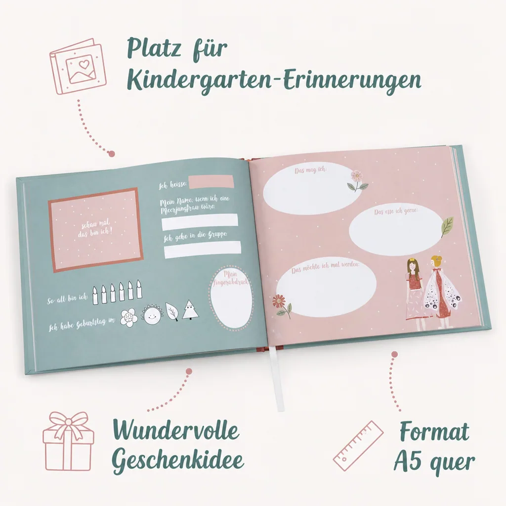 Ava & Yves Kindergarten Freundebuch Prinzessin