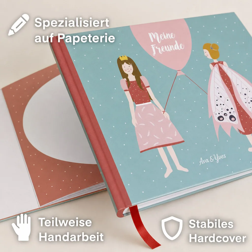 Ava & Yves Kindergarten Freundebuch Prinzessin