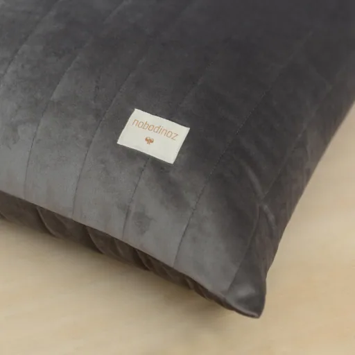 Nobodinoz Sitzsack "Essaouira" Samt schiefergrau