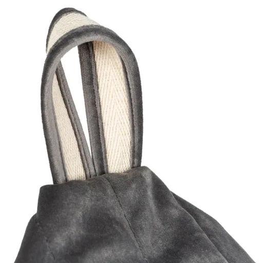 Nobodinoz Sitzsack "Essaouira" Samt schiefergrau