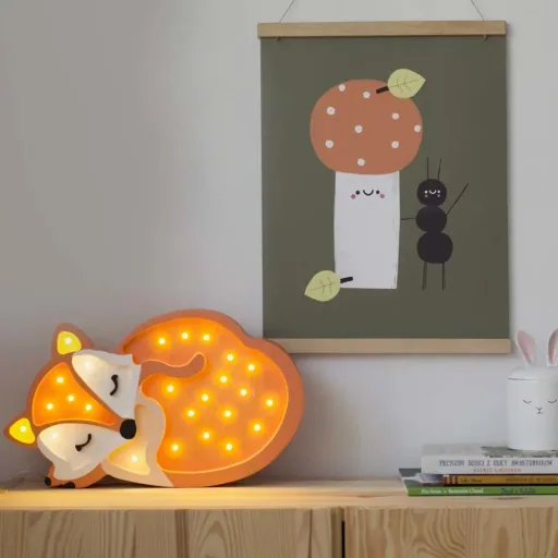 little lights Led Deko Kinderlampe Fuchs orange