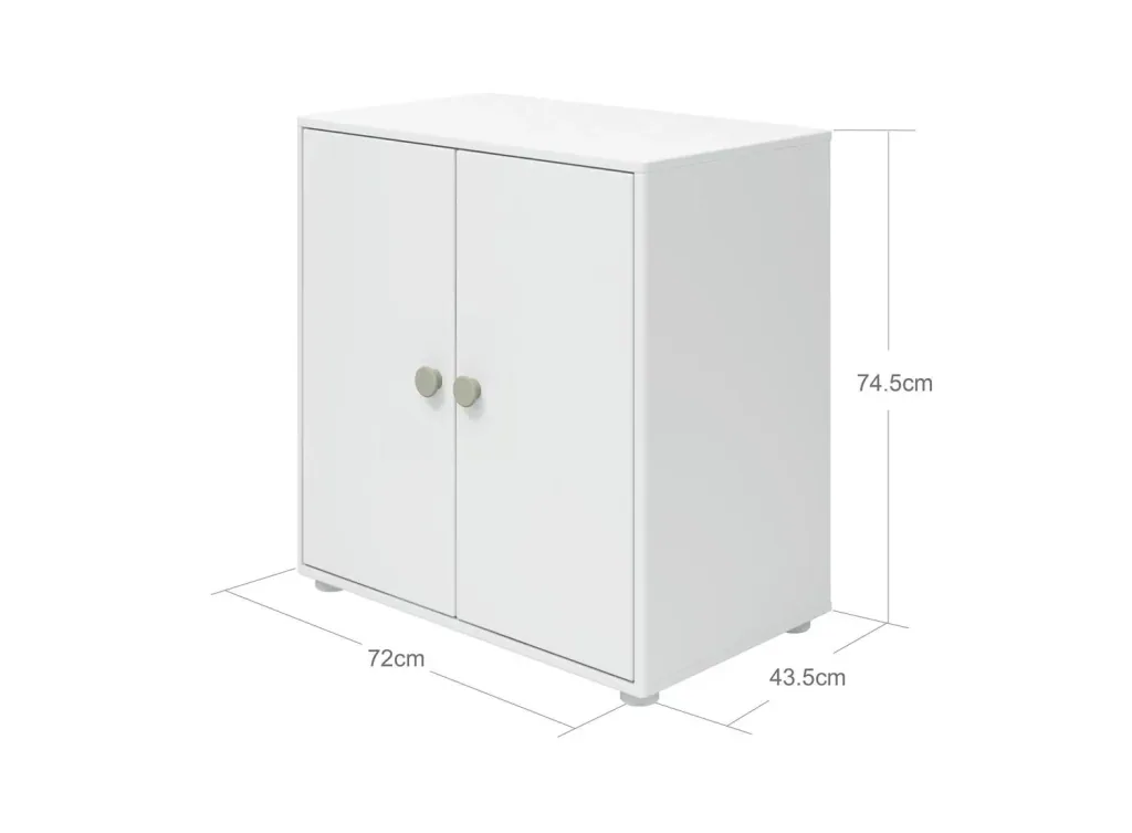 FLEXA Kleiderschrank, Schrankelement - 1 Regalboden, Roomie, Farbe: Weiß/Naturgrün
