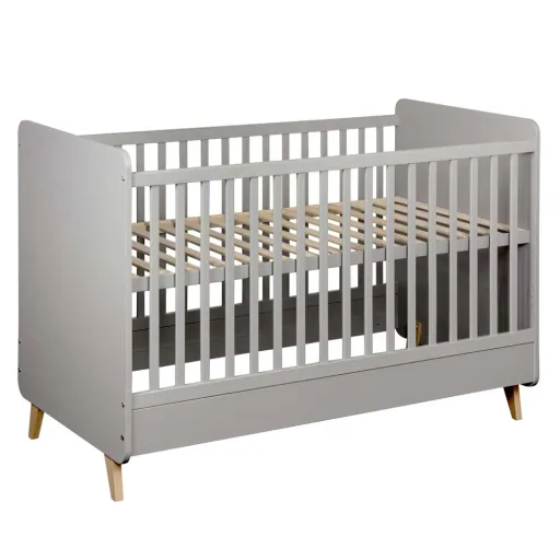 Quax Loft Babybett umbaubar grau 70 x 140