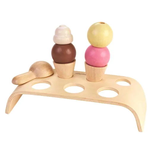 Plan Toys Spielzeug Eiscreme-Set Holz