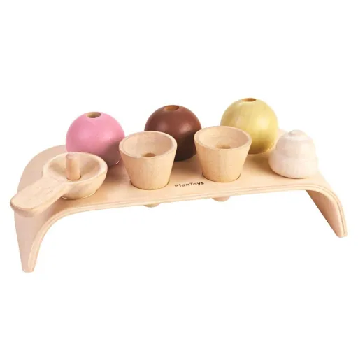 Plan Toys Spielzeug Eiscreme-Set Holz