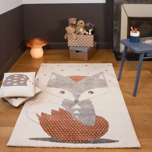 Art for Kids Kinderteppich Fuchs, Größe: 135 x 190 cm