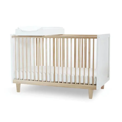 Oeuf Babybett Rhea Birke weiss 70 x 140