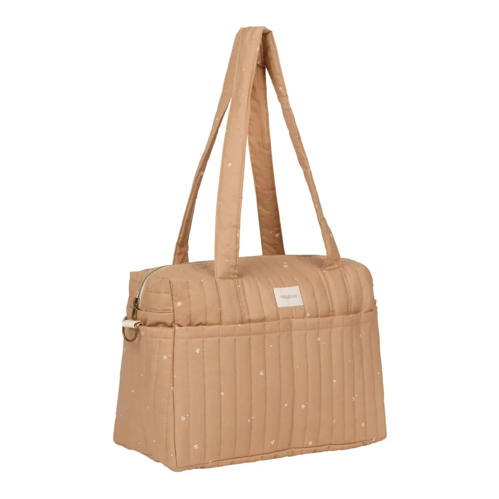 Nobodinoz STORIES Wickeltasche für Kinderwagen, Kinderwagen tasche, 40 x 30 x 25 cm, Farbe: Errötende kleine Kirschen