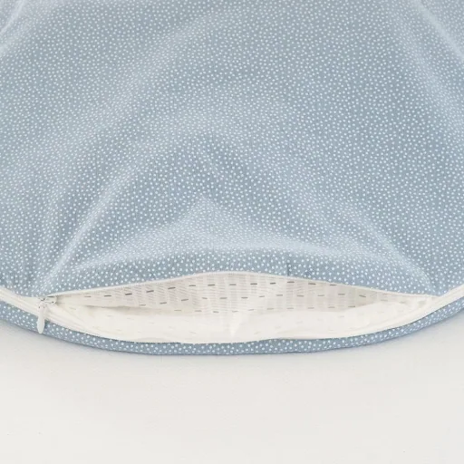 Träumeland Liebmich Baby Schlafsack, Schlummersack, Innenschlafsack 3tlg. Set - Punkte Blau, Grösse: 80/86