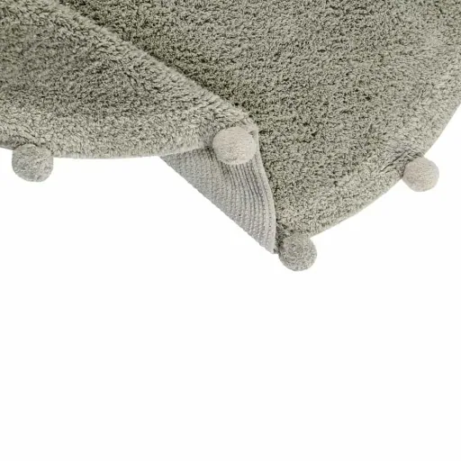 Lorena Canals waschbarer Teppich "Bubbly Natural" oliv rund