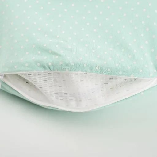 Träumeland Liebmich Schlafsack Baby, Schlummersack, Innenschlafsack Set - Pünktchen Mint, Grösse: 80/86