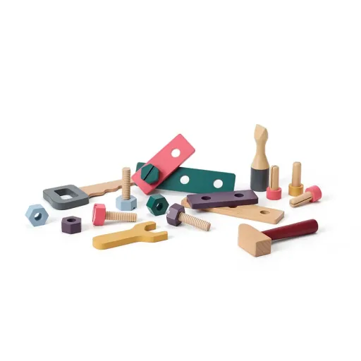 Kids Concept Spiel Werkzeugkiste Holz natur