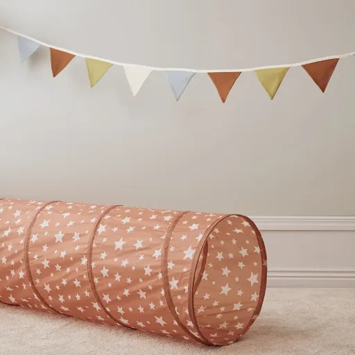 Kids Concept Spieltunnel Sterne braun