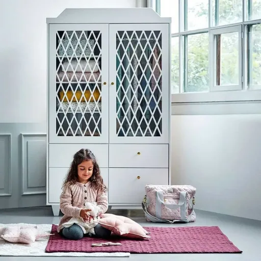 Cam Cam Harlequin Kleiderschrank 2-türig weiss