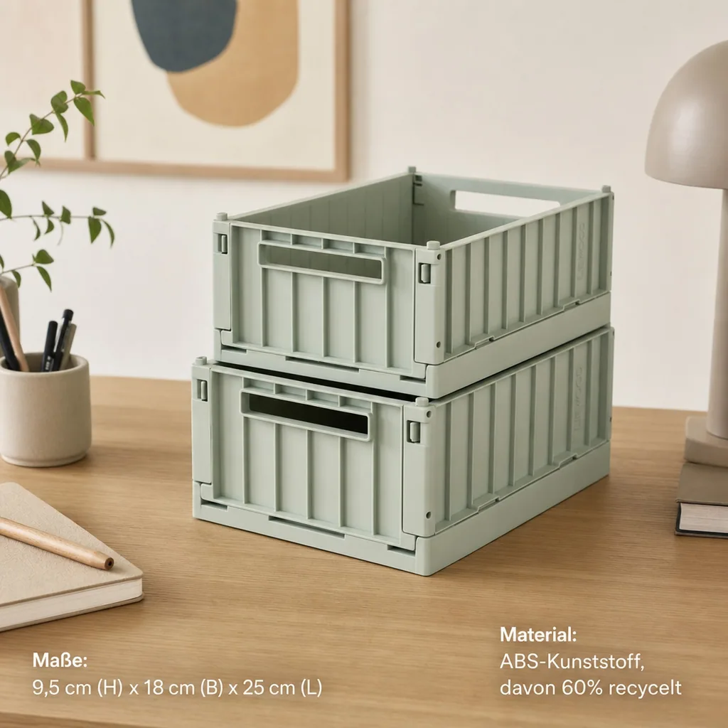 Liewood Aufbewahrungsbox "Weston" 2er-Pack S pfefferminz