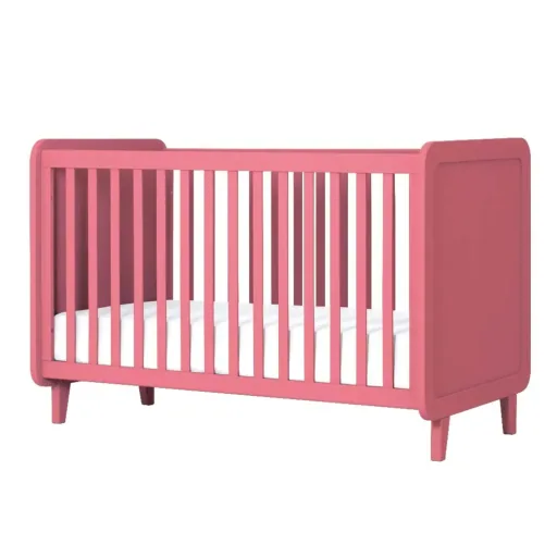 Laurette Babybett 70 x 140 cm Accroche Coeur, Farbe: rosa