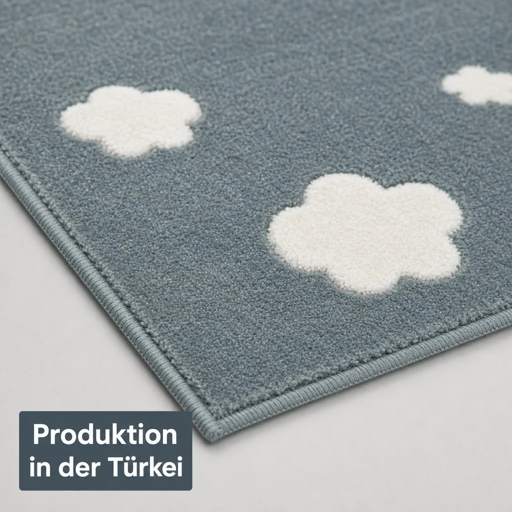Livone Teppich Wolken mint, Teppichgrösse: 160 x 230 cm