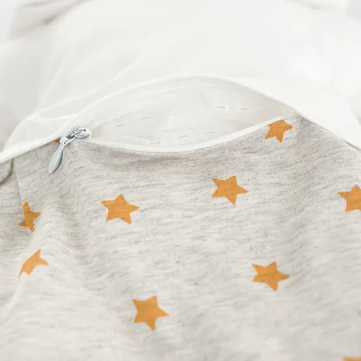 Träumeland Liebmich Baby Schlafsack, Schlummersack, Innenschlafsack 3 tlg. Set - Sternentraum Gelb, Grösse: 80/86